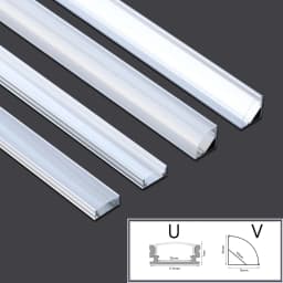 1-24Pcs/Lot 50cm Perfil Aluminio Led Corner Aluminium Profile Channel Holder for LED Strip Light Bar Cabinet Lamp Kitchen Closet