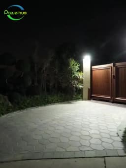 5000K Solar Pathway Garden Decor Lights Outdoor With Motion Sensor IP65 Waterproof Solar Lamp Patio Yard Lawn Sunlight Wall Lamp