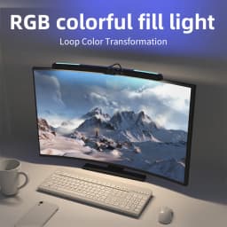 USB Stepless Dimming Screen Hanging Lights Curved Screen Monitor Light Bar RGB Background Atmosphere Desk Lamp Monitor Light Bar