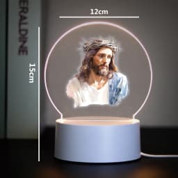 Religion 3D Night Light For Home Room Decoration Nightlight Usb Atmosphere Table Lamp
