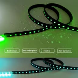 1-5m Black White Transparent Silicon Tube IP67 Waterproof For 10mm PCB Width SMD 5050 3528 WS2811 WS2812B Led Strip Light