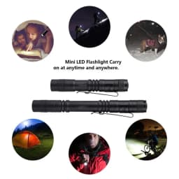 Portable Mini LED Flashlight Use AAA Battery Small Pen Light medical examination Ultra Brigh Outdoor Emergency Handheld Torch