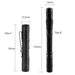 Portable Mini LED Flashlight Use AAA Battery Small Pen Light medical examination Ultra Brigh Outdoor Emergency Handheld Torch