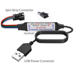 WS2813 WS2815 Led Pixels Strip Light Controller 14/21Keys RF 17Keys Music MINI Led Tape Remote Controller USB5V/DC5-24V