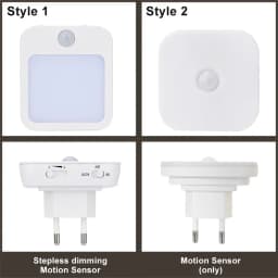 Night Light Motion Sensor LED Light EU/US Plug Lamps Children'S Night Light Wireless Night Lamp For Bedside Table Bedroom Nigh