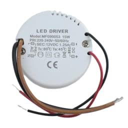 12W 15W Round LED Driver AC 220-240V TO DC 12V 24V Power Supply Adapter External Transformer For LED Strip Lamp Indoor Lighting