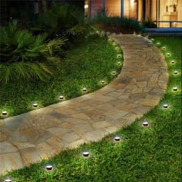 Outdoor Solar Lights Pathway Patio Lawn Ground Lamp IP65 Waterproof Landscape Spotlights Garden Decoration Outdoor Lights