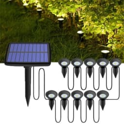 Outdoor Solar Lights Pathway Patio Lawn Ground Lamp IP65 Waterproof Landscape Spotlights Garden Decoration Outdoor Lights