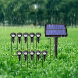 Outdoor Solar Lights Pathway Patio Lawn Ground Lamp IP65 Waterproof Landscape Spotlights Garden Decoration Outdoor Lights