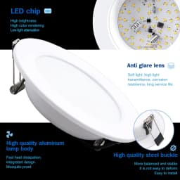 LED Downlight AC110V 220V 5W 9W 12W 15W 18W Led Spot Light DC12V 24V Waterproof LED Decoration Ceiling Lamp Indoor Panel Light