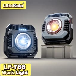 LiitoKala LF-786 Work Lights+26650 5000mAh Battery Rechargeable 2700-8000K Temperature Sensitive Magnetic Work Light 360° Rotata