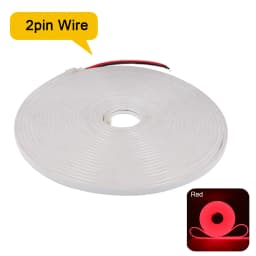 12V 24V LED Neon Strip Light Neon Sign Waterproof Rope Lights Flexible Silicone Lamp Home Decoration with 2pin Wire 9 Colors