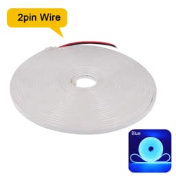 12V 24V LED Neon Strip Light Neon Sign Waterproof Rope Lights Flexible Silicone Lamp Home Decoration with 2pin Wire 9 Colors