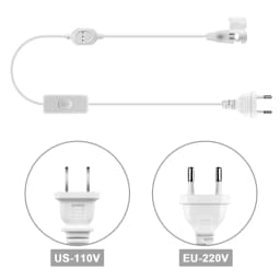 220V 110V COB LED Strip EU Plug US Plug LED Light Tape Clip Accessory