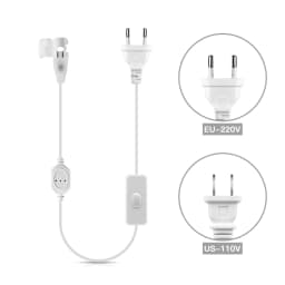220V 110V COB LED Strip EU Plug US Plug LED Light Tape Clip Accessory
