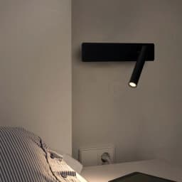 White Nordic LED Bedside Wall Lamp Adjustable Rotatable Angle With Switch Bedroom Reading Light Living Room Study Wall Sconce