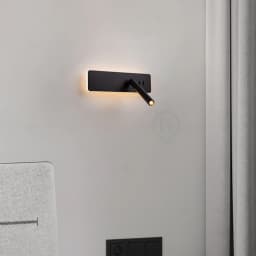 White Nordic LED Bedside Wall Lamp Adjustable Rotatable Angle With Switch Bedroom Reading Light Living Room Study Wall Sconce