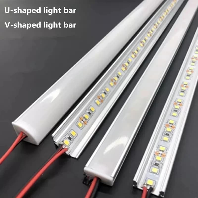 LED aluminum rigid light bar DC12V 50CM 20 inch U/V-shape 5730 36LEDs LED aluminum channel Home decoration lighting or connector