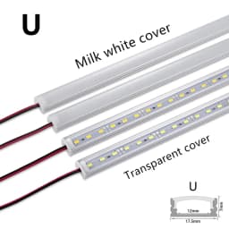 LED aluminum rigid light bar DC12V 50CM 20 inch U/V-shape 5730 36LEDs LED aluminum channel Home decoration lighting or connector