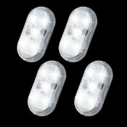 1 2 4pcs Led Car Door Light Car Interior USB Rechargeable Wireless Magnetic Switch Night Lamp Car Door Signal Welcome Lighting