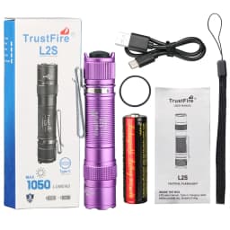 Trustfire L2S Tactical Flashlight 1050Lumens IPX6 14500 Potable Torch Lighting Tyce C USB Rechargeable Lamp with Memory Function