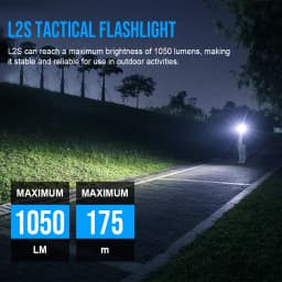 Trustfire L2S Tactical Flashlight 1050Lumens IPX6 14500 Potable Torch Lighting Tyce C USB Rechargeable Lamp with Memory Function