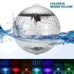Solar Floating Pool Light Waterproof LED Solar Glow Ball Lamp Decoration for Pools Pond Fountain Garden Party Tub Home Decor