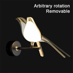 Nordic Golden Bird LED Wall Lights Parlor Bar Creative Wall Lamps Novelty Sconces Bedroom Bedside Lamp Living Room Decoration