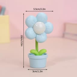 Mini LED Flower Night Light Cute Small Table Lamp Desktop Ornament Bedside Bedroom Ambient Lights Children Toy Kids Holiday Gift