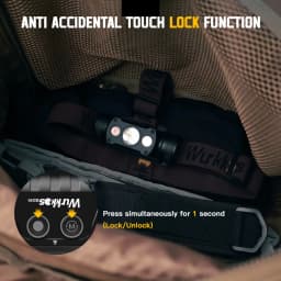 Wurkkos HD50 21700 Fishing Flashlight 4000LM IP67 Headlamp EDC Camping Hiking LED Lights XHP50.3 HI+TN-3535+660nm Magnetic Tail