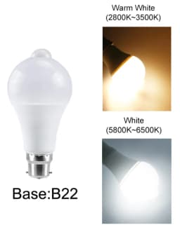 B22 LED Bulb Light 12W 15W 18W 20W PIR Sensor Motion Bulb Lamp Energy Saving For Living Room Bedroom Kitchen
