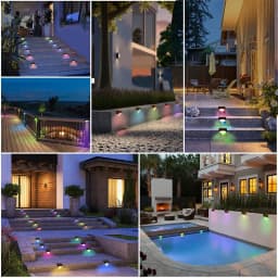 2/4/8/16 Pack Solar Deck Lights LED Waterproof Outdoor Solar Powered LED Step Lights For Decks Stairs Patio Yard Garden Decor