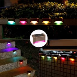 2/4/8/16 Pack Solar Deck Lights LED Waterproof Outdoor Solar Powered LED Step Lights For Decks Stairs Patio Yard Garden Decor