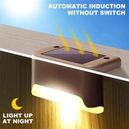 2/4/8/16 Pack Solar Deck Lights LED Waterproof Outdoor Solar Powered LED Step Lights For Decks Stairs Patio Yard Garden Decor