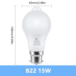 Motion Sensor LED Light 220V 110V E27 B22 12W 15W 18W LED Lamp Auto Smart Infrared LED Bulb Energy Saving Bombillas Home Porch
