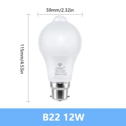 Motion Sensor LED Light 220V 110V E27 B22 12W 15W 18W LED Lamp Auto Smart Infrared LED Bulb Energy Saving Bombillas Home Porch