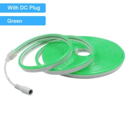 12V 24V LED Neon Light Strip Waterproof Neon Sign 6X12mm Silicone Rope Lights Flexible Lamp Decoration with DC Plug/2pin Wire