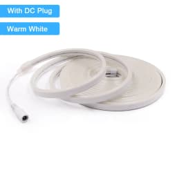 12V 24V LED Neon Light Strip Waterproof Neon Sign 6X12mm Silicone Rope Lights Flexible Lamp Decoration with DC Plug/2pin Wire