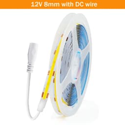DC5V USB COB LED Strip 3mm 5mm 8mm Width 12V 320LEDs Flexible LED Strip Light with Adhesive High Density Linear Lighting