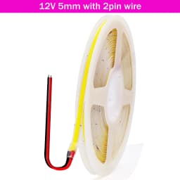 DC5V USB COB LED Strip 3mm 5mm 8mm Width 12V 320LEDs Flexible LED Strip Light with Adhesive High Density Linear Lighting