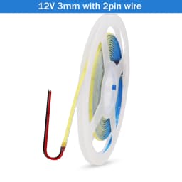 DC5V USB COB LED Strip 3mm 5mm 8mm Width 12V 320LEDs Flexible LED Strip Light with Adhesive High Density Linear Lighting