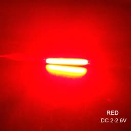 10pcs 60x8mm 2V 3V LED COB Light 3.7V Chip On Board Light Bar Warm Cold White Blue Red Color 1W 3W LED Lighting Work Lamp DIY
