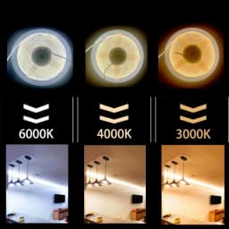 COB LED Strip Lights 320 LEDs/m High Density Flexible Dimmable FCOB Led Tape Colorful Rope Lighting DC12V 24V Red Green Blue