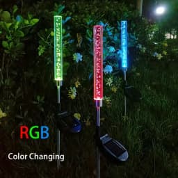 1/2pcs Solar Bubble Bar Garden Light Outdoor Color Changing Solar Landscape Path Light For Terrace Lawn And Courtyard Decor