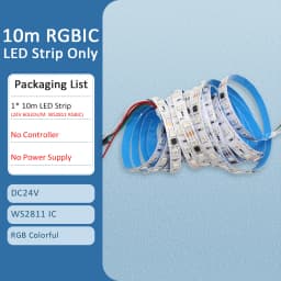 LED Strip RGBIC 5050 24V WS2811 5M 10M 15M 20M RGB IC Horse Running Water Flowing Lights Tape Diode Ribbon Room Decoration Lamp
