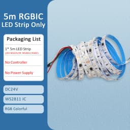 LED Strip RGBIC 5050 24V WS2811 5M 10M 15M 20M RGB IC Horse Running Water Flowing Lights Tape Diode Ribbon Room Decoration Lamp
