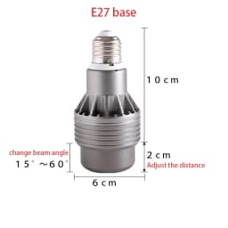 Focusing LED Spotlight 110V 220V Bulb E27 Screw Zoom Spotlights Warm Light Neutral light Room Mural Restaurant lighting