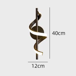 LED Wall Lamp Nordic Bedroom Bedside Minimalist Sconce Black White Gold Decorative Lighting Living Room Corridor Indoor Fixtures