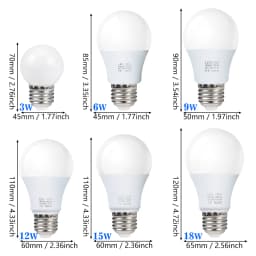 10pcs E27 LED Light Bulbs 220V 240V 18W 15W 12W 9W 6W 3W Spotlight Bulb LED Lamp Lampada Bombillas Lamparas For Home Table Lamp