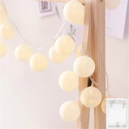10/20/40 LED Cotton USB Balls String Christmas Fairy Lights Novelty Lamp Chain for Home Outdoor Garland Wedding Party Decoration